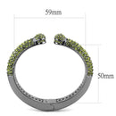 Bangle Pandora Bangle Bracelet LO4284 TIN Cobalt Brass Bangle with Crystal Alamode Fashion Jewelry Outlet