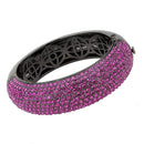Bangle Pandora Bangle Bracelet LO4303 TIN Cobalt Brass Bangle with Crystal Alamode Fashion Jewelry Outlet