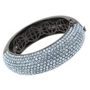 Bangle Pandora Bangle Bracelet LO4307 TIN Cobalt Brass Bangle with Crystal Alamode Fashion Jewelry Outlet