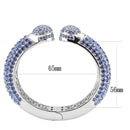 Bangle Pandora Bangle Bracelet LO4315 Rhodium Brass Bangle with Top Grade Crystal Alamode Fashion Jewelry Outlet