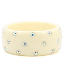 Bangle Tiffany Bangle LO1905 Resin Bangle with Top Grade Crystal Alamode Fashion Jewelry Outlet