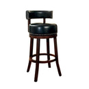 Bar Stools and Counter Stools Shirley Contemporary 24" Barstool, Black Finish, Set Of 2 Benzara