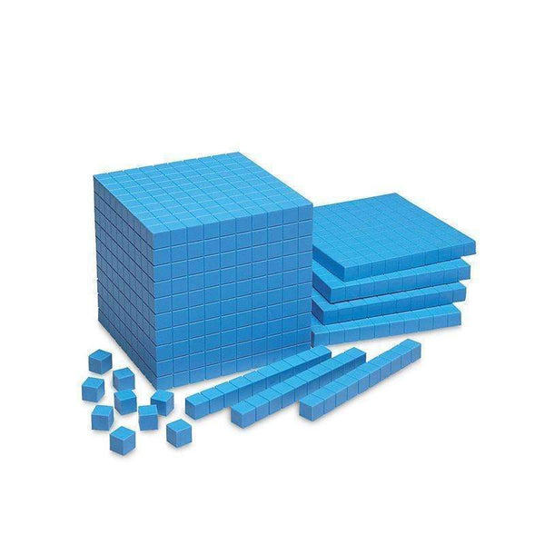 BASE TEN UNITS PLASTIC BLUE 100 PK-Learning Materials-JadeMoghul Inc.