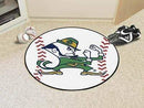Round Rugs For Sale NCAA Notre Dame Baseball Mat 27" diameter