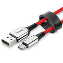 Baseus USB Type C Cable For Samsung Galaxy S9 S8 Plus Quick Charge 3.0 Charging Cable For Xiaomi One Plus 5t USB-C Type-C Cable-Red-100cm-JadeMoghul Inc.