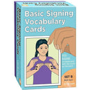 BASIC SIGNING VOCAB CARDS SET B-Learning Materials-JadeMoghul Inc.
