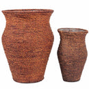 Baskets Sea Grass Baskets, Brown, Set Of 2 Benzara