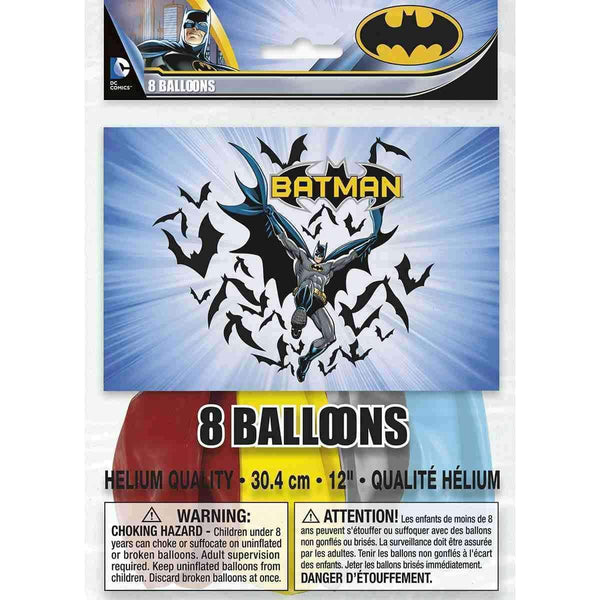 Batman Party Balloons [8 Per pack]-Toys-JadeMoghul Inc.
