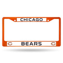 Car License Plate Frame Bears Colored Chrome Frame Secondary Orange