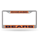 Mustang License Plate Frame Bears Laser Chrome Frame