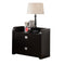 Beautiful Nightstand With 2 Storage Drawers, Dark Brown.-Nightstands and Bedside Tables-Dark Brown-Wood-JadeMoghul Inc.