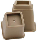 Beds Bed Frames - 3" , 5" or 8" Brown, Adjustable Bed Furniture Legs, Heavy Duty Plastic - Bed Risers Set of 4 HomeRoots