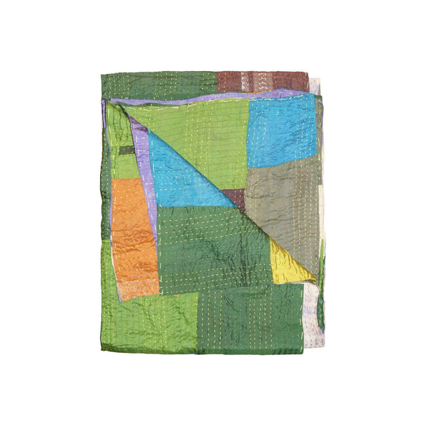 Beds Bed Throws 50" x 70" Silk Multicolor Throws 8041 HomeRoots