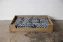 Beds Dog Beds - 24" X 20" X 5" Silverwood Hickory Solid Hickory Dog Bed with Ultra Plush Mattress HomeRoots