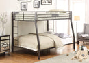 Beds Queen Bunk Bed - 83" X 63" X 65" Sandy Black Full Xl Over Queen Bunk Bed HomeRoots