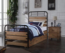 Beds Trundle Bed - 75" X 40" X 10" Twin Antique Oak Pine Wood Trundle HomeRoots
