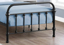 Beds Twin Size Bed Frame - 80'.5" x 42'.5" x 47'.75" Black, Metal - Twin Size Bed HomeRoots
