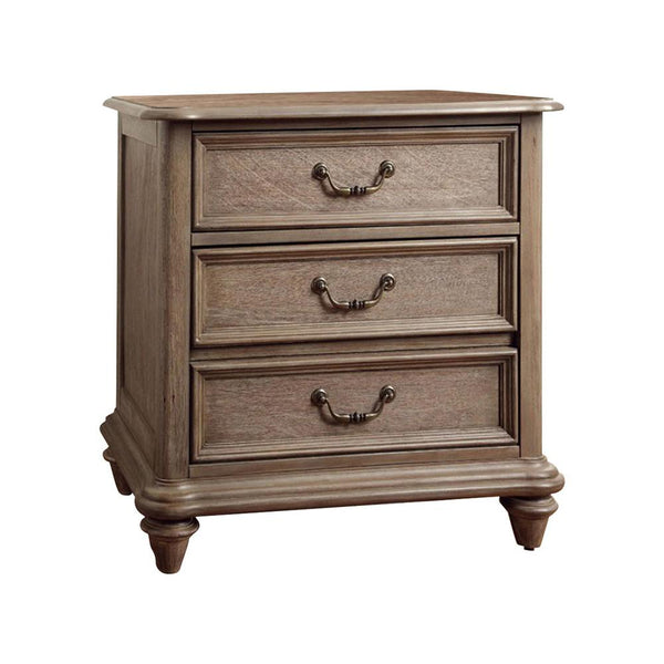 Belgrade I Transitional Night Stand In Rustic Natural-Nightstands and Bedside Tables-Rustic Natural Tone-Wood-JadeMoghul Inc.