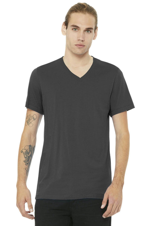 BELLA+CANVAS Unisex Jersey Short Sleeve V-Neck Tee. BC3005-T-shirts-Asphalt-2XL-JadeMoghul Inc.