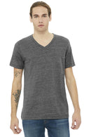 BELLA+CANVAS Unisex Jersey Short Sleeve V-Neck Tee. BC3005-T-shirts-Asphalt Slub-XS-JadeMoghul Inc.