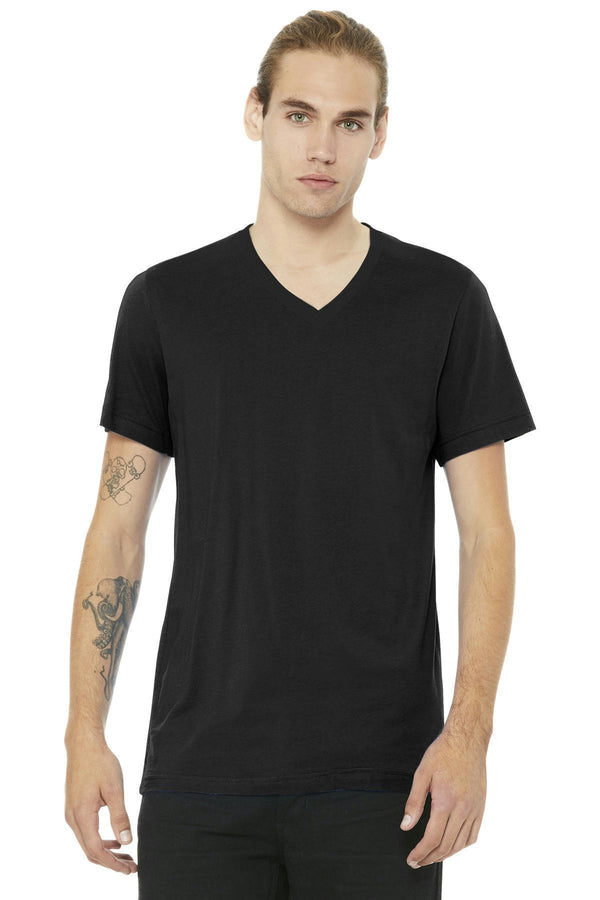 BELLA+CANVAS Unisex Jersey Short Sleeve V-Neck Tee. BC3005-T-shirts-Black-3XL-JadeMoghul Inc.
