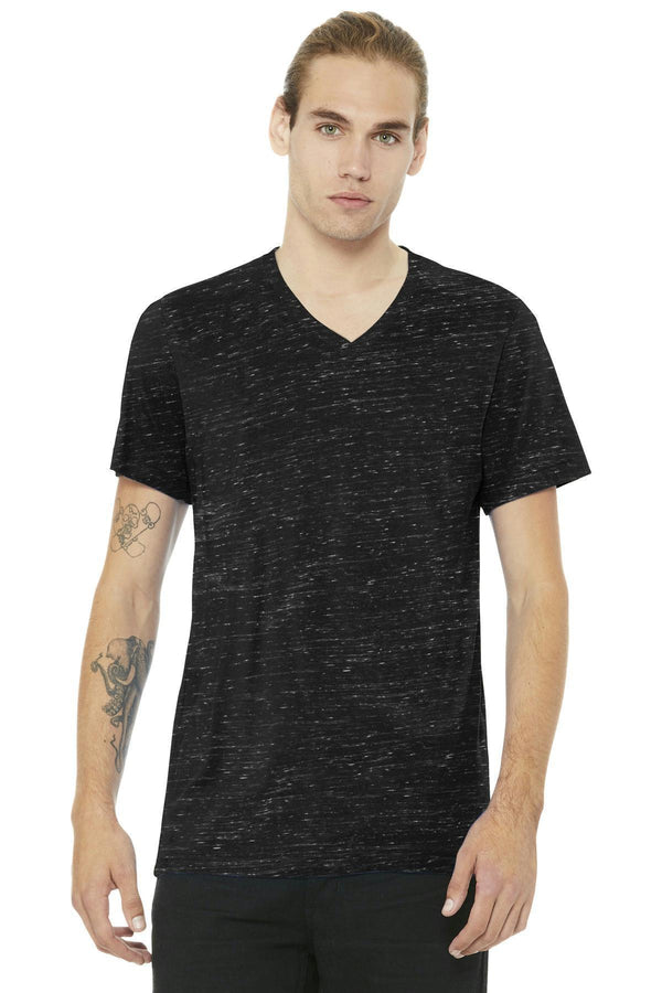 BELLA+CANVAS Unisex Jersey Short Sleeve V-Neck Tee. BC3005-T-shirts-Black Marble-XS-JadeMoghul Inc.