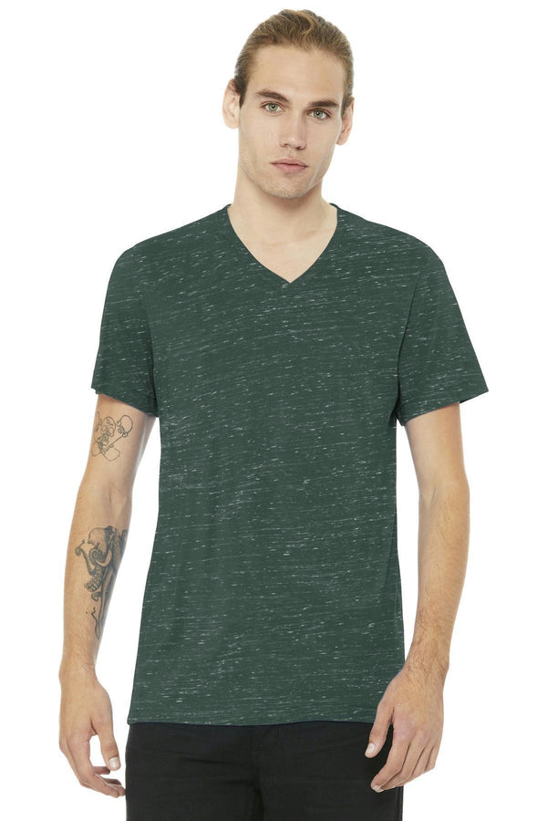 BELLA+CANVAS Unisex Jersey Short Sleeve V-Neck Tee. BC3005-T-shirts-Forest Marble-XL-JadeMoghul Inc.