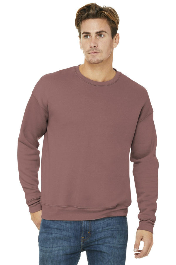 BELLA+CANVAS Unisex Sponge Fleece Drop Shoulder Sweatshirt. BC3945-Sweatshirts/fleece-Mauve-S-JadeMoghul Inc.