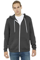 BELLA+CANVAS Unisex Sponge Fleece Full-Zip Hoodie. BC3739-Sweatshirts/fleece-Asphalt-2XL-JadeMoghul Inc.
