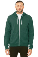 BELLA+CANVAS Unisex Sponge Fleece Full-Zip Hoodie. BC3739-Sweatshirts/fleece-Heather Forest-2XL-JadeMoghul Inc.