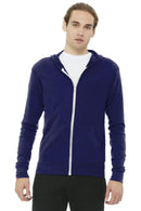 BELLA+CANVAS Unisex Triblend Full-Zip Lightweight Hoodie. BC3939-Sweatshirts/fleece-Navy Triblend-2XL-JadeMoghul Inc.
