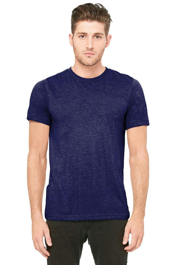 BELLA+CANVAS Unisex Triblend Short Sleeve Tee. BC3413-T-shirts-Navy Triblend-L-JadeMoghul Inc.