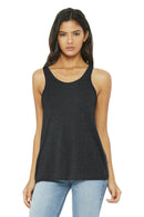 BELLA+CANVAS Women's Flowy Racerback Tank. BC8800-Ladies-Dark Grey Heather-XL-JadeMoghul Inc.