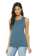 BELLA+CANVAS Women's Flowy Scoop Muscle Tank. BC8803-T-shirts-Denim Slub-S-JadeMoghul Inc.