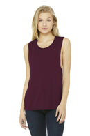 BELLA+CANVAS Women's Flowy Scoop Muscle Tank. BC8803-T-shirts-Maroon-2XL-JadeMoghul Inc.