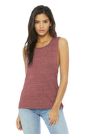 BELLA+CANVAS Women's Flowy Scoop Muscle Tank. BC8803-T-shirts-Mauve Marble-2XL-JadeMoghul Inc.