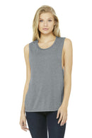 BELLA+CANVAS Women's Flowy Scoop Muscle Tank. BC8803-T-shirts-Peach-2XL-JadeMoghul Inc.