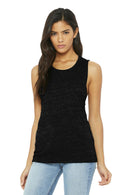 BELLA+CANVAS Women's Flowy Scoop Muscle Tank. BC8803-T-shirts-Solid Black Slub-2XL-JadeMoghul Inc.