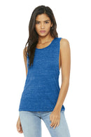 BELLA+CANVAS Women's Flowy Scoop Muscle Tank. BC8803-T-shirts-True Royal Marble-2XL-JadeMoghul Inc.