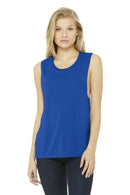 BELLA+CANVAS Women's Flowy Scoop Muscle Tank. BC8803-T-shirts-True Royal-XL-JadeMoghul Inc.