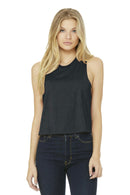 BELLA+CANVAS Women's Racerback Cropped Tank. BC6682-T-shirts-Dark Grey Heather-2XL-JadeMoghul Inc.