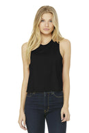 BELLA+CANVAS Women's Racerback Cropped Tank. BC6682-T-shirts-Solid Black Blend-2XL-JadeMoghul Inc.