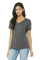 BELLA+CANVAS Women's Relaxed Jersey Short Sleeve V-Neck Tee. BC6405-T-shirts-Grey Triblend-2XL-JadeMoghul Inc.