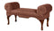 Benches Entryway Bench - 45" x 17" x 23" Chocolate Mfb Upholstery Wood Leg Bench HomeRoots