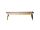 Benches Wooden Bench - 14" X 60" X 18" Honey Wood Small Dining Bench HomeRoots