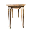 Benches Wooden Bench - 14" X 60" X 18" Honey Wood Small Dining Bench HomeRoots