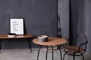Benches Wooden Bench - 42" x 45" x 101.2" Black Wood Steel Bench HomeRoots