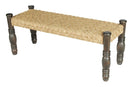 Benches Wooden Bench - 51" X 19" X 20" Dark Brown Pine Wood Dining Bench Small HomeRoots