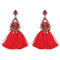 Best lady Fashion Jewelry Tassel Dangle Earrings Cheap Wedding Bohemian Drop Statement Earrings For Women Flowers Charm 5274-Red-JadeMoghul Inc.