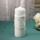 Beverly Clark Venetian Elegance Collection Unity Candle Ivory (Pack of 1)-Wedding Reception Decorations-JadeMoghul Inc.